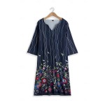 Women's Casual Dress Ethnic Dress Shift Dress Midi Dress Leopard Black White Half Sleeve Floral Print Summer Spring V Neck Basic Daily Vacation Weeken Women's Casual Dress Ethnic Dress Shift Dress Midi Dress Leopard Black White Half Sleeve Floral Print Summer Spring V Neck Basic Daily Vacation Weeken