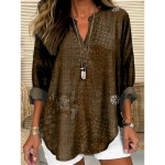 Women's Blouse Tunic V Neck Long Sleeve Boho Casual Tops Graphic Geometric Paisley Vintage Daily Stylish Notched Neck Regular Tops Daily Resort Wear P Women's Blouse Tunic V Neck Long Sleeve Boho Casual Tops Graphic Geometric Paisley Vintage Daily Stylish Notched Neck Regular Tops Daily Resort Wear P