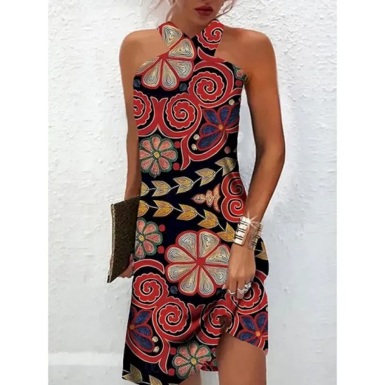 Women's Mini Dress Petite Dress Shift Dress Summer Dress Print Dress Bohemia Vintage Fashion Vacation Casual Daily Loose Fit Graphic Geometric Sleevel Women's Mini Dress Petite Dress Shift Dress Summer Dress Print Dress Bohemia Vintage Fashion Vacation Casual Daily Loose Fit Graphic Geometric Sleevel