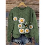 Women's Sweater Casual Soft Animal Ribbed Crew Neck Knitted Print Long Sleeve Regular Tops Knit Outdoor Daily Weekend Dark Green Green Fall Winter 202 Women's Sweater Casual Soft Animal Ribbed Crew Neck Knitted Print Long Sleeve Regular Tops Knit Outdoor Daily Weekend Dark Green Green Fall Winter 202