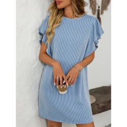Women's Mini Dress Casual Dress Mini Dress Petite Dress A Line Dress Basic Birthday Vacation Work Casual Loose Fit Stripe Gingham Short Sleeve Crew Ne Women's Mini Dress Casual Dress Mini Dress Petite Dress A Line Dress Basic Birthday Vacation Work Casual Loose Fit Stripe Gingham Short Sleeve Crew Ne