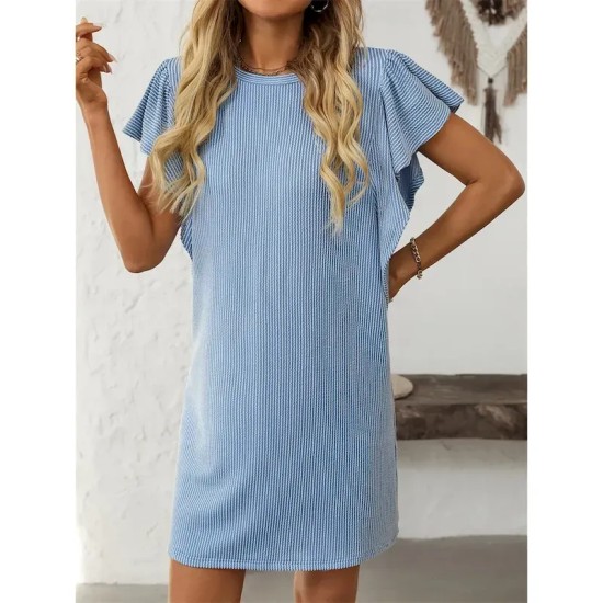 Women's Mini Dress Casual Dress Mini Dress Petite Dress A Line Dress Basic Birthday Vacation Work Casual Loose Fit Stripe Gingham Short Sleeve Crew Ne Women's Mini Dress Casual Dress Mini Dress Petite Dress A Line Dress Basic Birthday Vacation Work Casual Loose Fit Stripe Gingham Short Sleeve Crew Ne