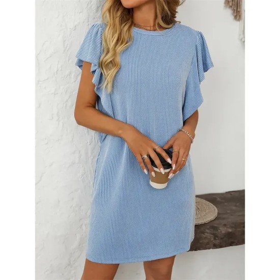 Women's Mini Dress Casual Dress Mini Dress Petite Dress A Line Dress Basic Birthday Vacation Work Casual Loose Fit Stripe Gingham Short Sleeve Crew Ne Women's Mini Dress Casual Dress Mini Dress Petite Dress A Line Dress Basic Birthday Vacation Work Casual Loose Fit Stripe Gingham Short Sleeve Crew Ne
