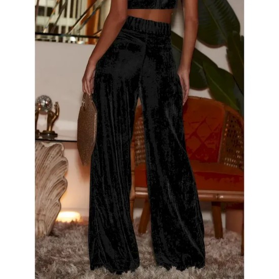 Women's Wide Leg Chinos Fashion Streetwear Full Length High Waist Plain Pocket Comfy Soft Comfortable Micro-elastic Outdoor Street Apricot Red Winter Women's Wide Leg Chinos Fashion Streetwear Full Length High Waist Plain Pocket Comfy Soft Comfortable Micro-elastic Outdoor Street Apricot Red Winter