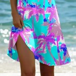 Women's Mini Dress Casual Dress Bohemia Vacation Tropical Cap Sleeve Vacation Holiday Beach Regular Fit Ombre Graphic Tropical Short Sleeve Crew Neck Women's Mini Dress Casual Dress Bohemia Vacation Tropical Cap Sleeve Vacation Holiday Beach Regular Fit Ombre Graphic Tropical Short Sleeve Crew Neck