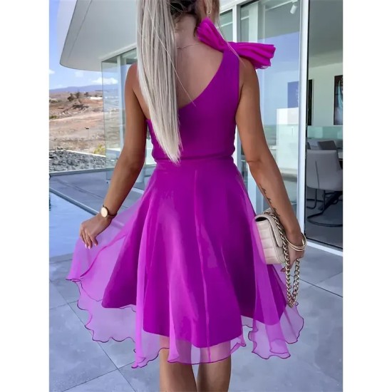 Women's Mini Dress Casual Dress Cocktail Dress Wedding Guest Dress Chiffon Dress Streetwear Casual Vacation Street Holiday Regular Fit Sleeveless One Women's Mini Dress Casual Dress Cocktail Dress Wedding Guest Dress Chiffon Dress Streetwear Casual Vacation Street Holiday Regular Fit Sleeveless One