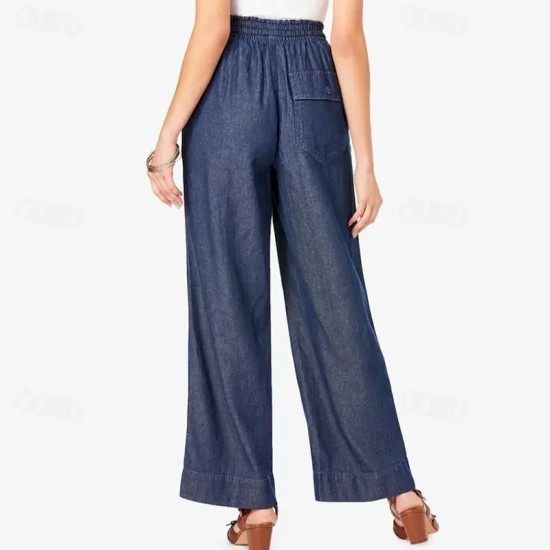 Women's Linen Pants Pants Trousers Lightweight Casual Full Length Mid Rise Plain Pocket Drawstring Breathability Comfortable Inelastic Home Casual Dai Women's Linen Pants Pants Trousers Lightweight Casual Full Length Mid Rise Plain Pocket Drawstring Breathability Comfortable Inelastic Home Casual Dai