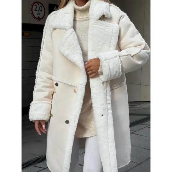 Women's Fleece Jacket Teddy Coat Warm Breathable Pocket Fleece Lined Casual Plain Vacation Street Daily Wear Going out Single Breasted Regular Turndow Women's Fleece Jacket Teddy Coat Warm Breathable Pocket Fleece Lined Casual Plain Vacation Street Daily Wear Going out Single Breasted Regular Turndow