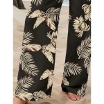 Women's Culottes Wide Leg Wide Leg Chinos Vacation Vintage Fashion Full Length High Waist Graphic Leaf Elastic Waistband Printing Soft Breathable Micr Women's Culottes Wide Leg Wide Leg Chinos Vacation Vintage Fashion Full Length High Waist Graphic Leaf Elastic Waistband Printing Soft Breathable Micr