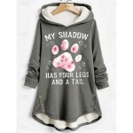 Women's Pullover Hoodie Sweatshirt Graphic Cat Letter Casual Comfrt Long Sleeve Hooded Long Tops Street Dailywear Casual Print Pink Blue Gray Fall Win Women's Pullover Hoodie Sweatshirt Graphic Cat Letter Casual Comfrt Long Sleeve Hooded Long Tops Street Dailywear Casual Print Pink Blue Gray Fall Win