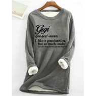Women's Pullover Sweatshirt Graphic Letter Warm Casual Fuzzy Long Sleeve Crew Neck Round Neck Long Tops Street Casual Black Pink Red Blue Gray Spring