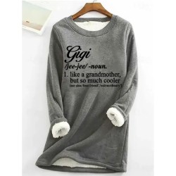 Women's Pullover Sweatshirt Graphic Letter Warm Casual Fuzzy Long Sleeve Crew Neck Round Neck Long Tops Street Casual Black Pink Red Blue Gray Spring