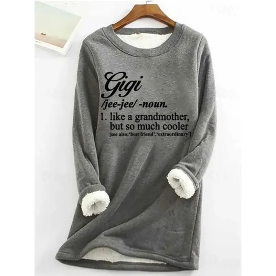 Women's Pullover Sweatshirt Graphic Letter Warm Casual Fuzzy Long Sleeve Crew Neck Round Neck Long Tops Street Casual Black Pink Red Blue Gray Spring Women's Pullover Sweatshirt Graphic Letter Warm Casual Fuzzy Long Sleeve Crew Neck Round Neck Long Tops Street Casual Black Pink Red Blue Gray Spring