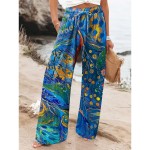 Women's Wide Leg Chinos Baggy Pants Vacation Vintage Fashion Full Length High Waist Graphic Printing Thermal Warm Soft Breathable Micro-elastic Vacati Women's Wide Leg Chinos Baggy Pants Vacation Vintage Fashion Full Length High Waist Graphic Printing Thermal Warm Soft Breathable Micro-elastic Vacati
