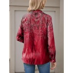 Women's Shirt Button Down Tunic Shirt Collar Long Sleeve Graphic Casual Regular Tops Work Daily s Print Red Blue Green Khaki Spring Fall Winter 2025 Women's Shirt Button Down Tunic Shirt Collar Long Sleeve Graphic Casual Regular Tops Work Daily s Print Red Blue Green Khaki Spring Fall Winter 2025