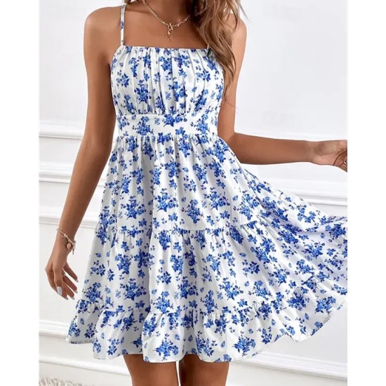 Women's Mini Dress Casual Dress Floral Dress Summer Dress Slip Dress Fashion Outdoor Holiday Date Regular Fit Ditsy Floral Sleeveless Spaghetti Strap Women's Mini Dress Casual Dress Floral Dress Summer Dress Slip Dress Fashion Outdoor Holiday Date Regular Fit Ditsy Floral Sleeveless Spaghetti Strap