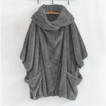 Women's Winter Coat Athleisure Holiday Daily Wear Fall Winter Regular Coat Loose Fit Stylish Casual Jacket Long Sleeve Solid Color Irregular Hem Black Women's Winter Coat Athleisure Holiday Daily Wear Fall Winter Regular Coat Loose Fit Stylish Casual Jacket Long Sleeve Solid Color Irregular Hem Black